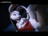 Bunny animal girl on an intense zoo sex porn